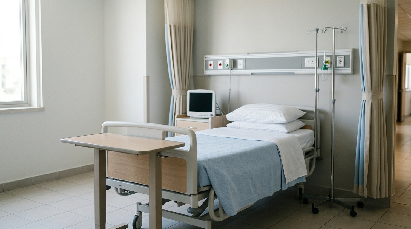 Лечение алкогольного делирия Пустая больничная палата